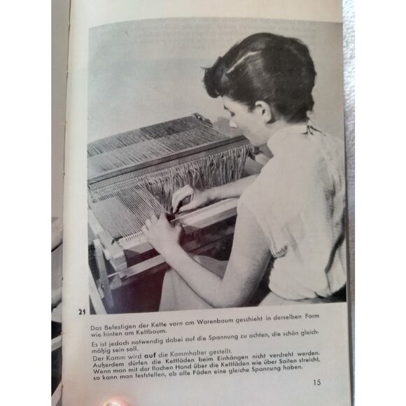 Weben Auf Kircher-Rahmen, Ursula Kircher, 1969, HB, weaving, German, Becker - Picture 7 of 10